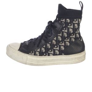 Dior Monogram Blue and Cream Sneakers